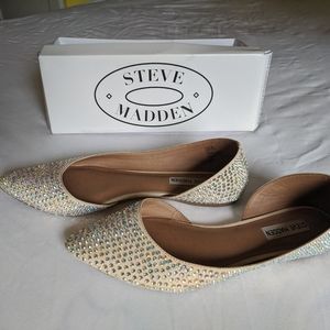 Steve Madden rhinestone flats